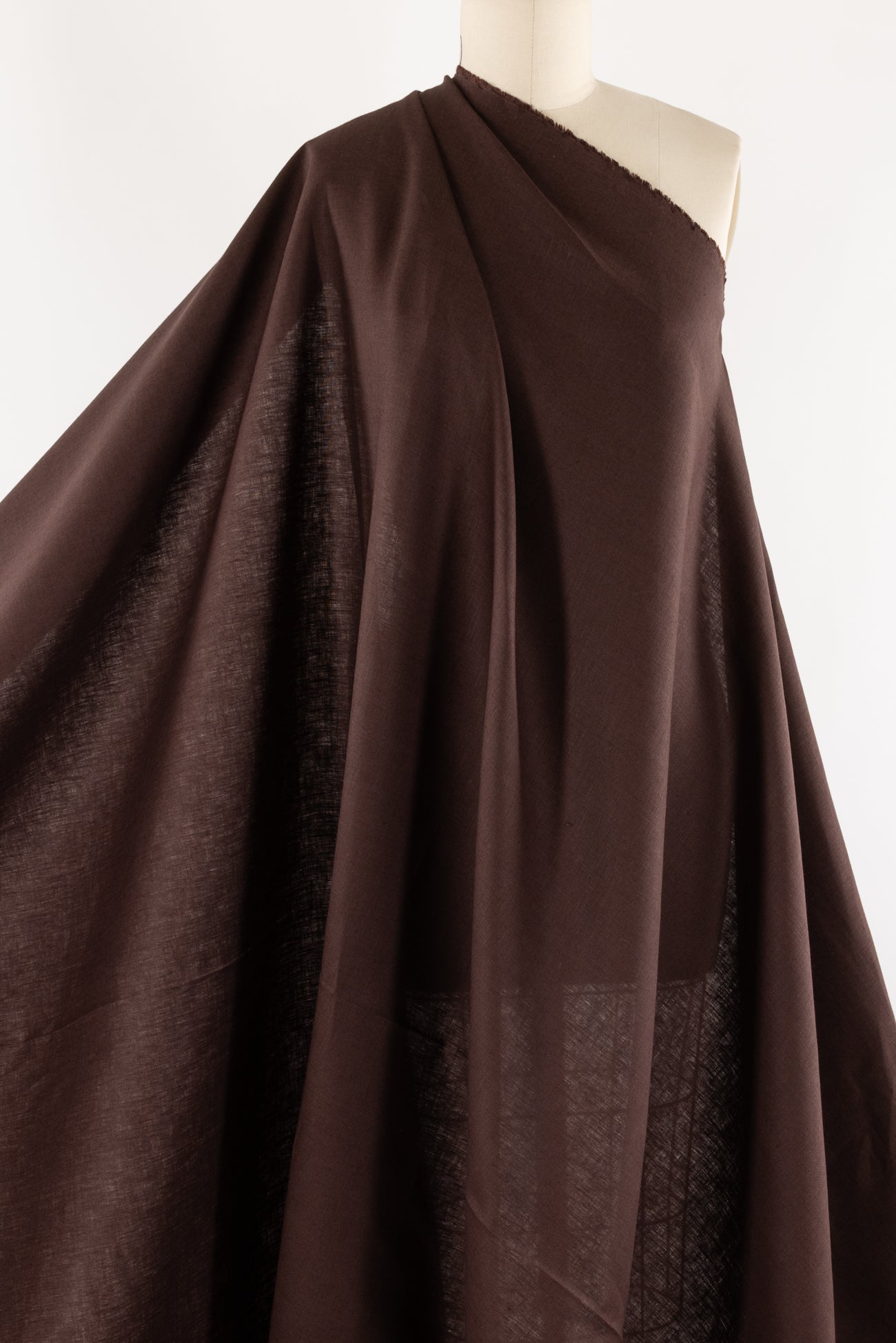 Cocoa Euro Linen Woven