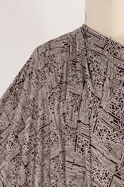 Cocoa Maze Jersey Knit