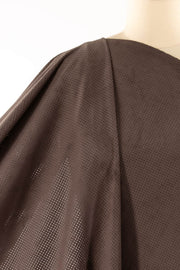 Cocoa Perforated Ultrasuede