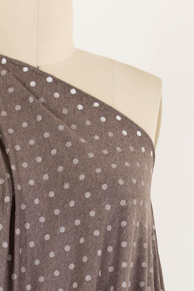 Coffee Talk Dots USA Knit - Marcy Tilton Fabrics