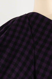 Concord Grape Buffalo Check Cotton Flannel Woven