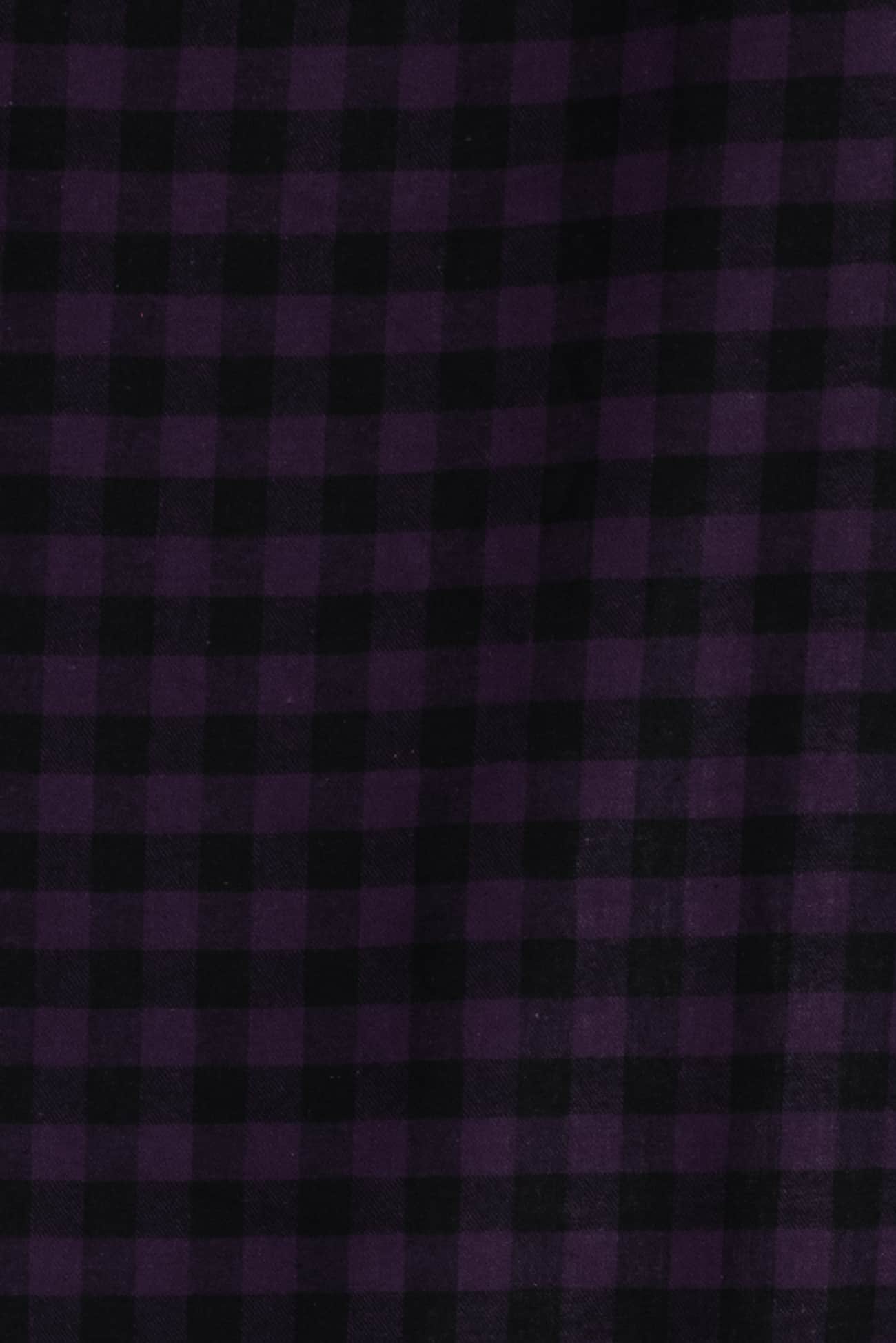 Concord Grape Buffalo Check Cotton Flannel Woven