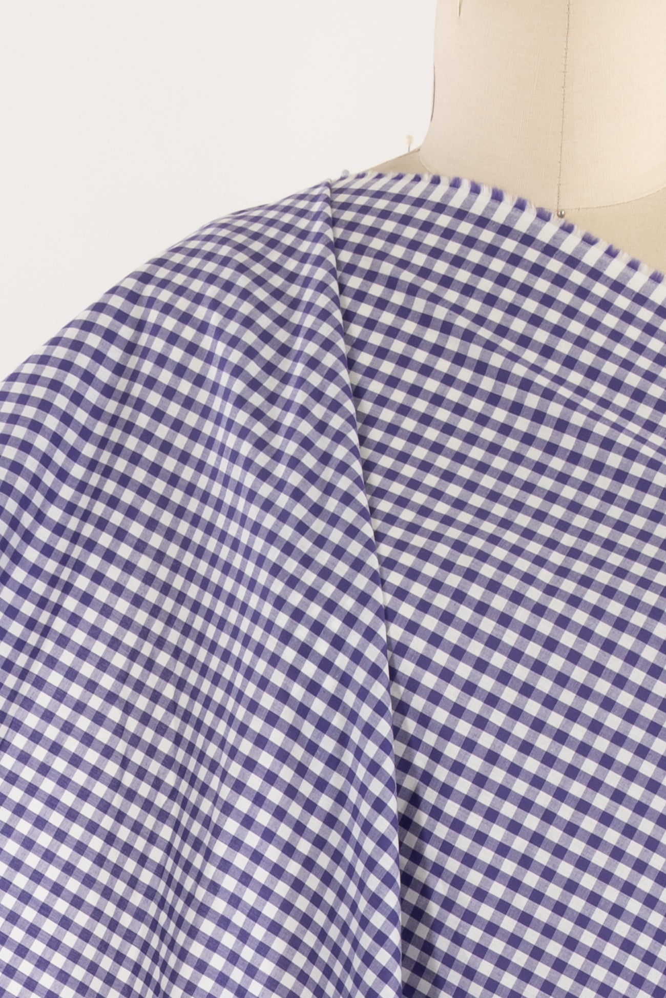 Concord Grape Japanese Cotton Gingham Woven