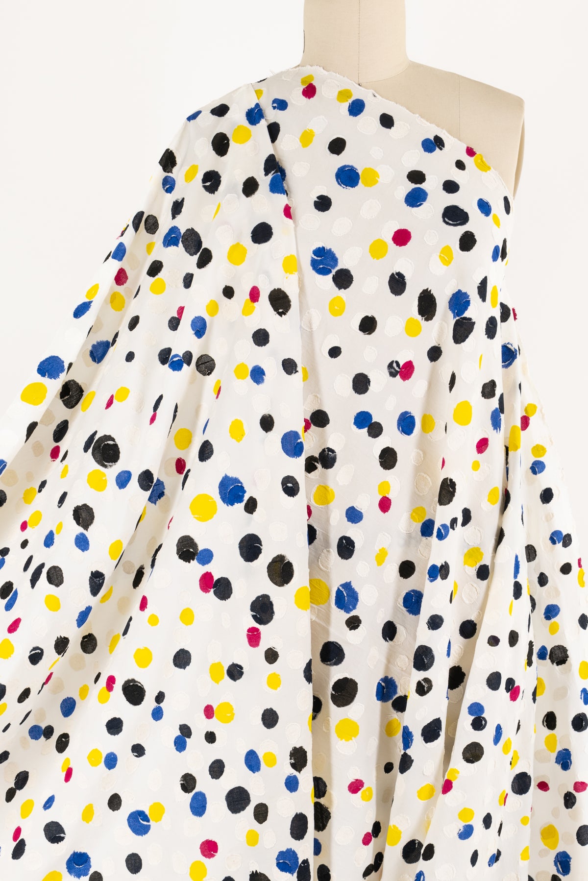 Confetti Dots Jacquard Italian Cotton Woven