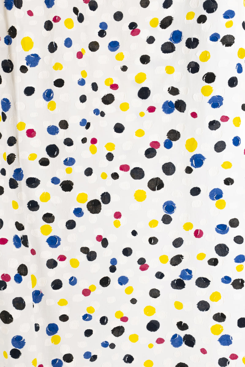 Confetti Dots Jacquard Italian Cotton Woven