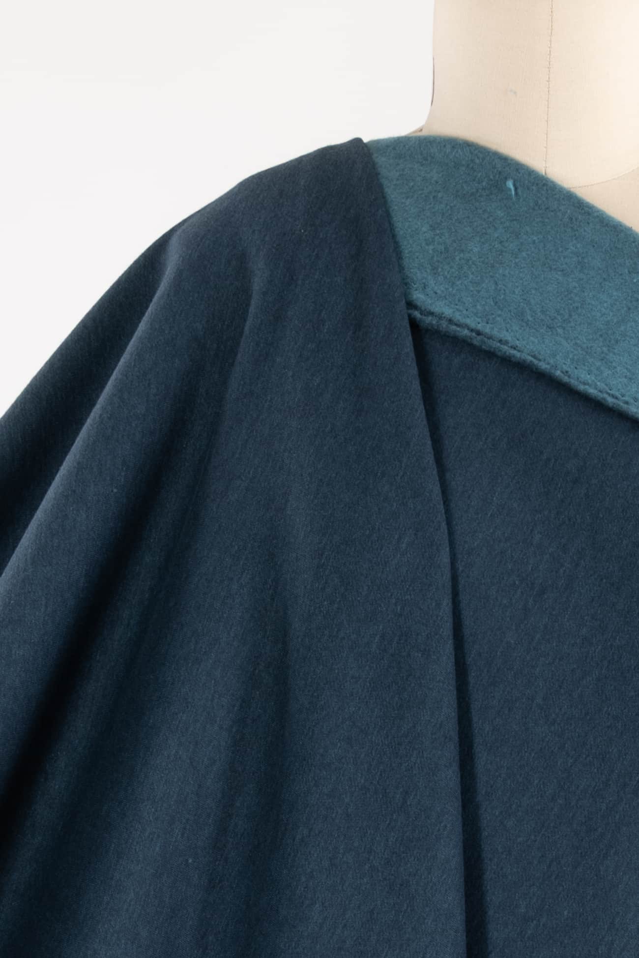 Copen Blue Danish Cotton Blend Fleece Knit