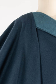 Copen Blue Danish Cotton Blend Fleece Knit