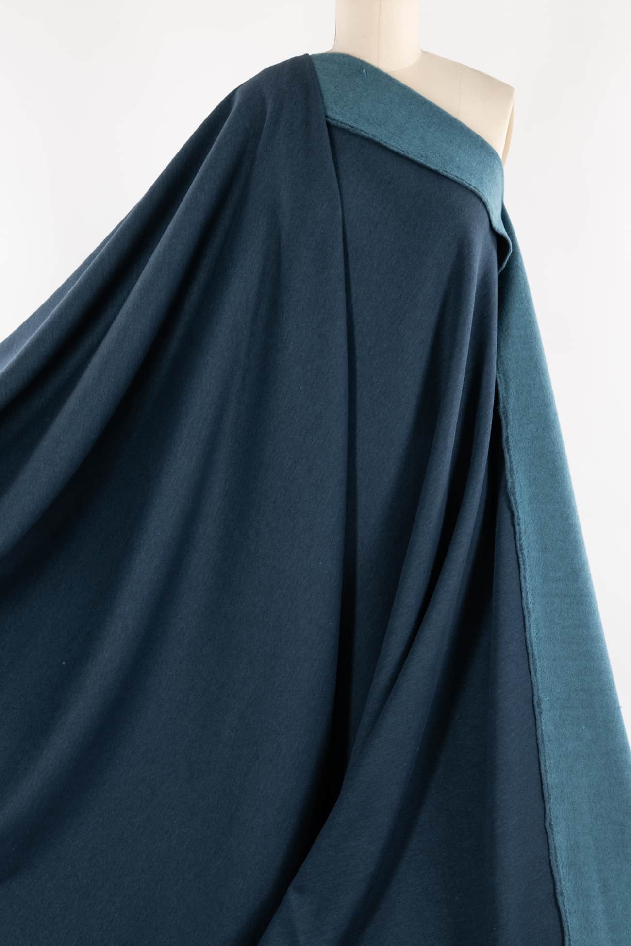 Copen Blue Danish Cotton Blend Fleece Knit