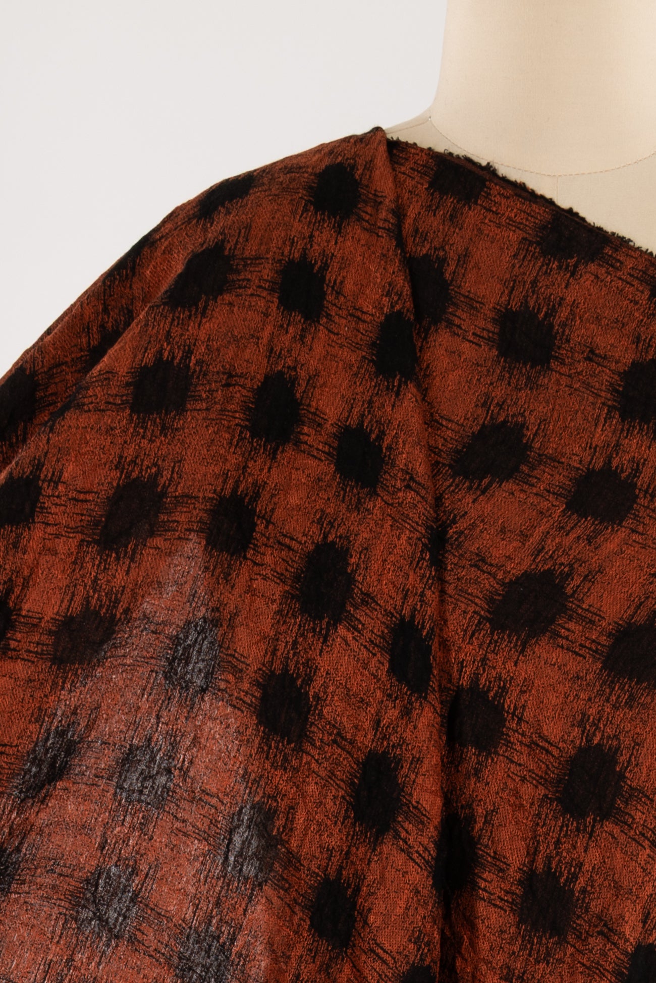 Copper Coal Crush Jacquard Woven