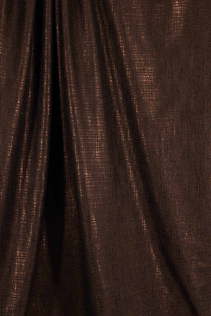 Copper Cross Hatch French Brocade Woven - Marcy Tilton Fabrics