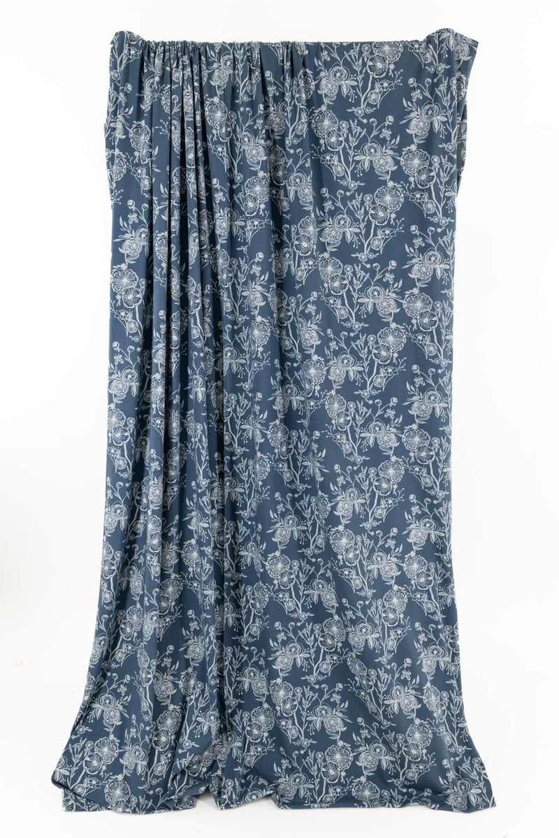 Cornflower Blue Cotton Knit - Marcy Tilton Fabrics