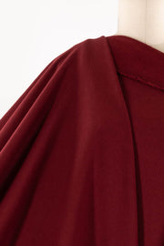 Cranberry Bamboo/Cotton Fleece Knit