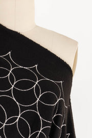 Crop Circles Japanese Fleece Knit - Marcy Tilton Fabrics