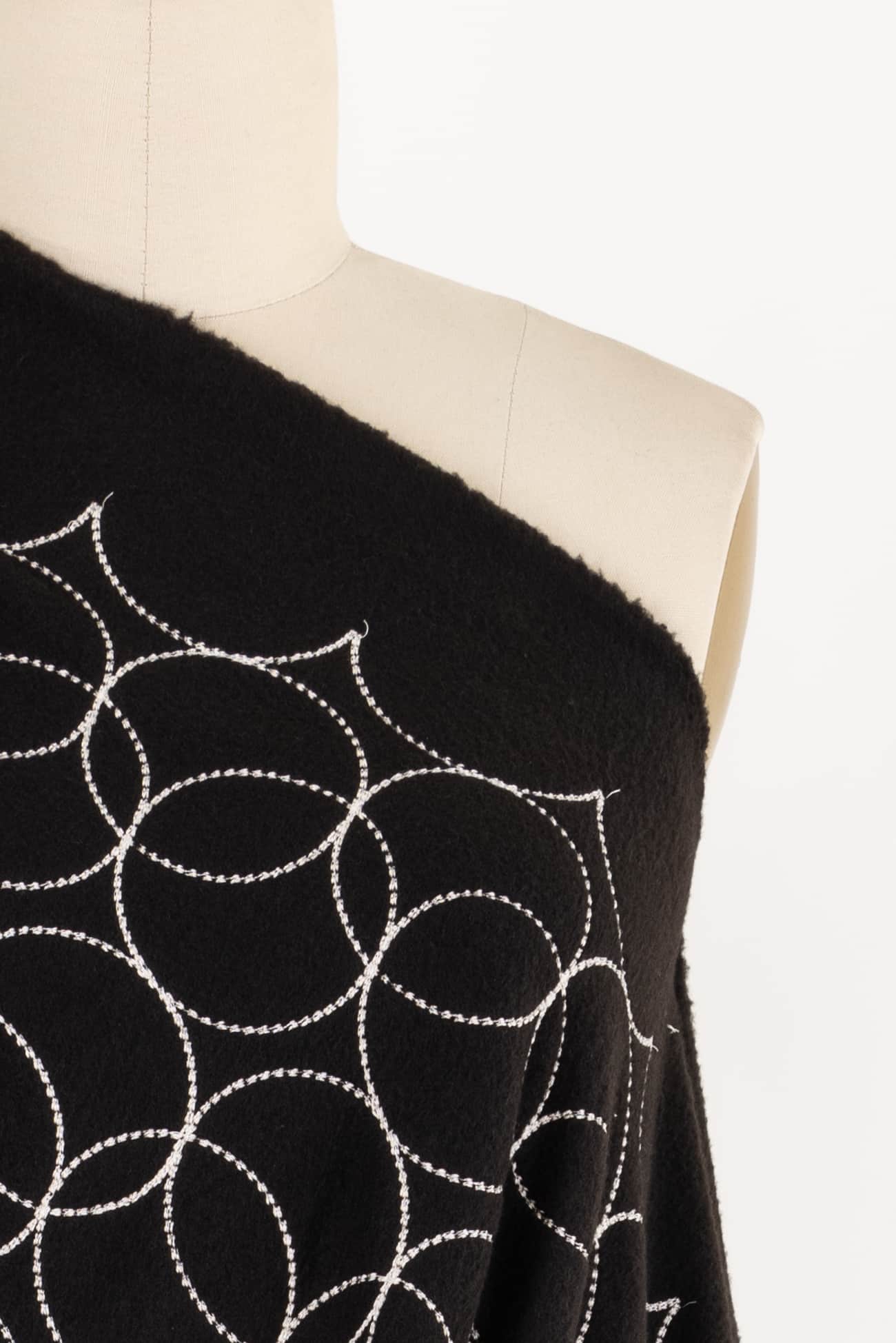 Crop Circles Japanese Fleece Knit - Marcy Tilton Fabrics