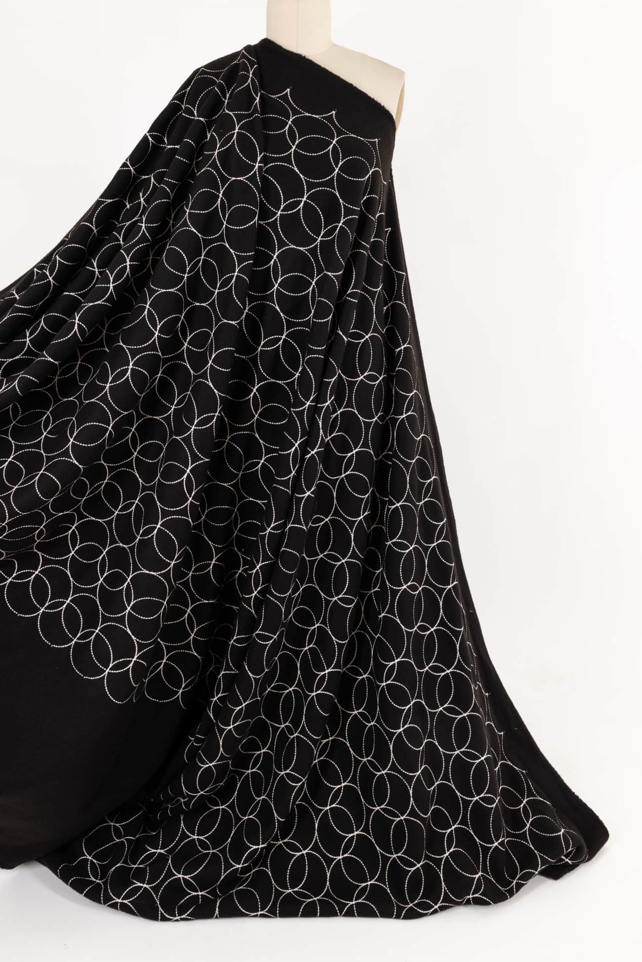 Crop Circles Japanese Fleece Knit - Marcy Tilton Fabrics