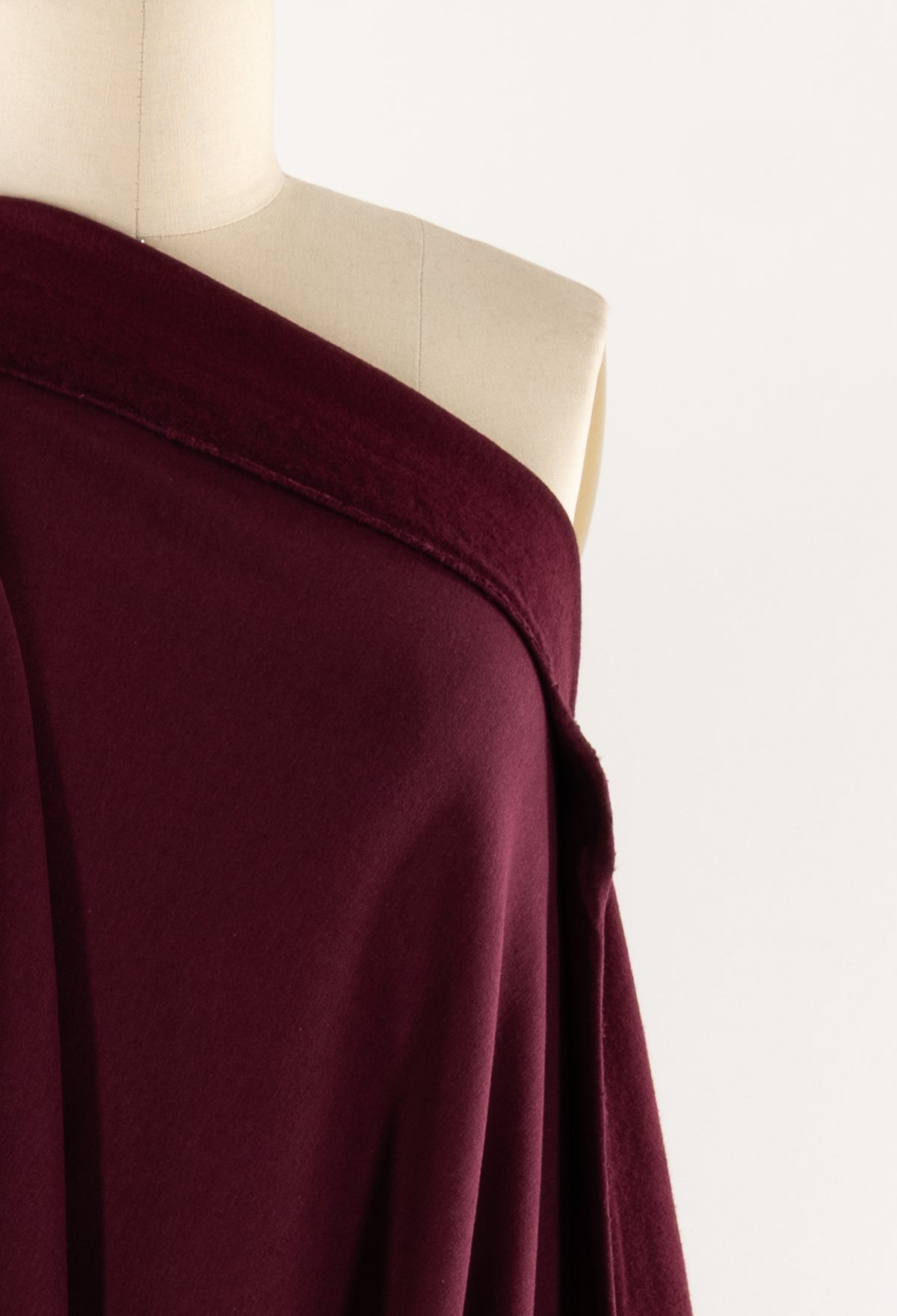 Damson Plum Bamboo/Cotton Fleece Knit