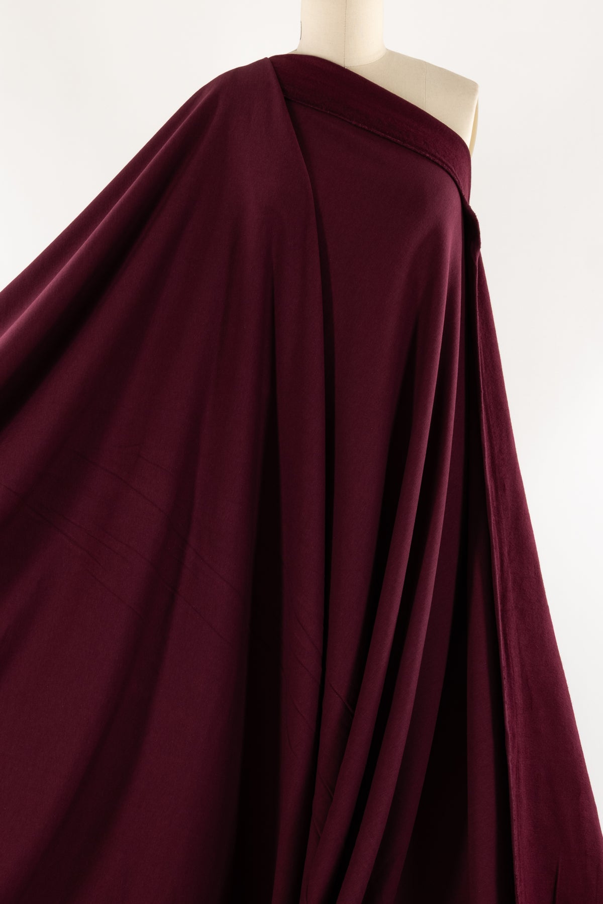 Damson Plum Bamboo/Cotton Fleece Knit