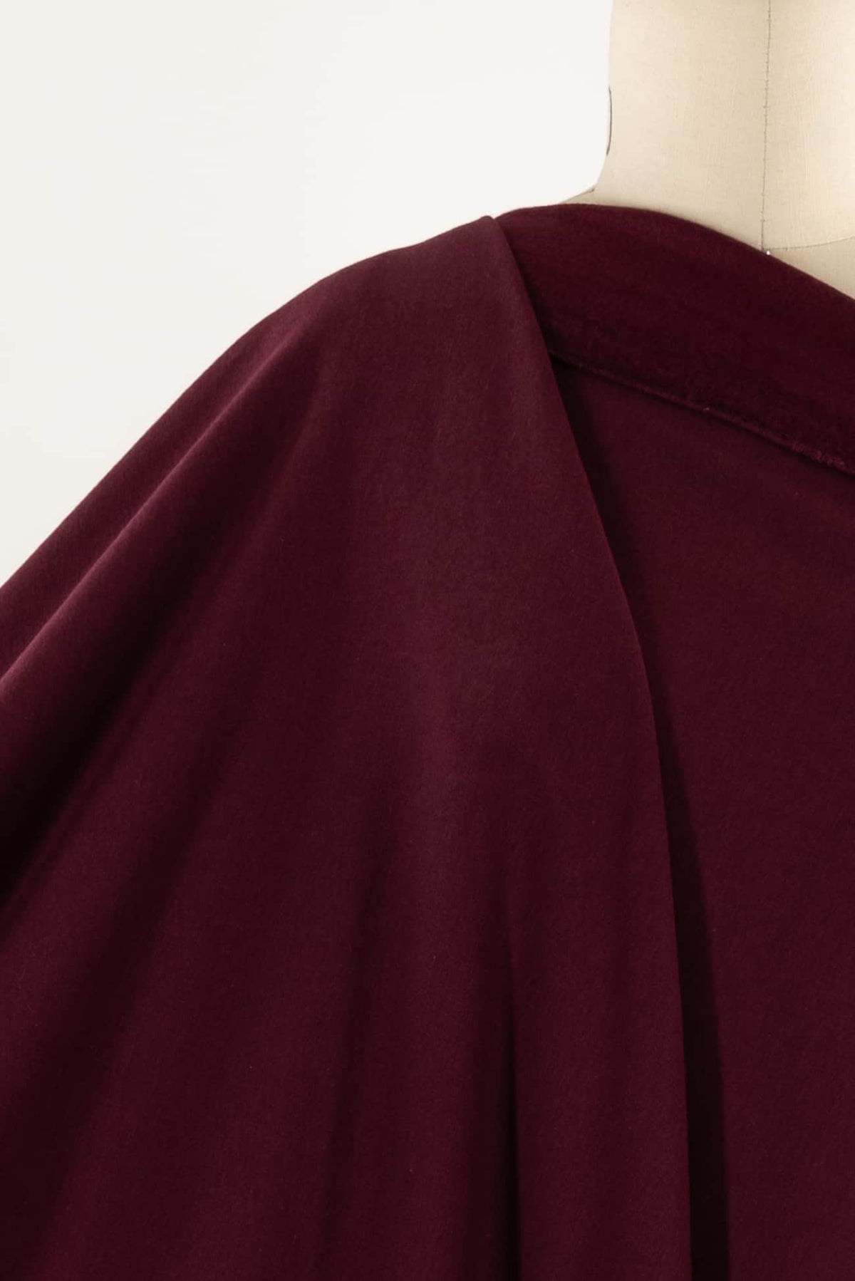 Damson Plum Bamboo/Cotton Fleece Knit