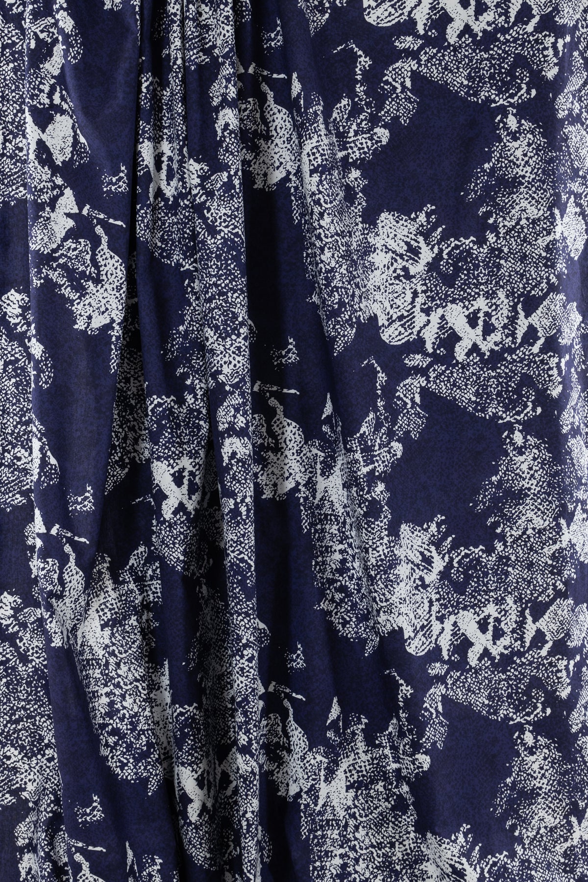 Dappled Blues Italian Cotton Woven