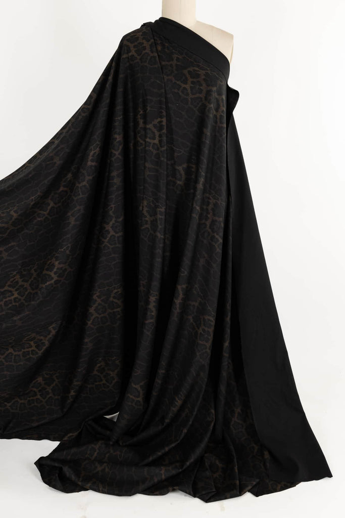 Dark Leopard Ponte - Marcy Tilton Fabrics