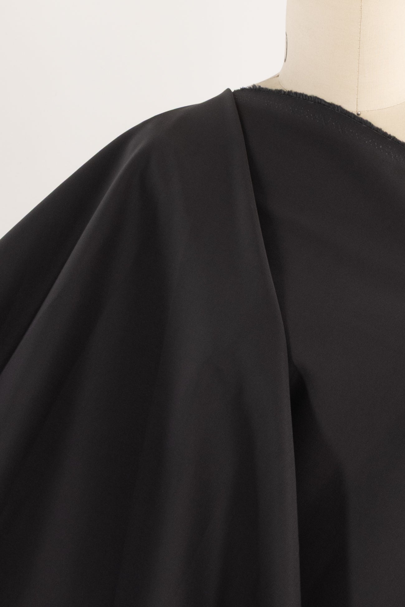 Dark Shadow Gray Cotton Stretch Woven