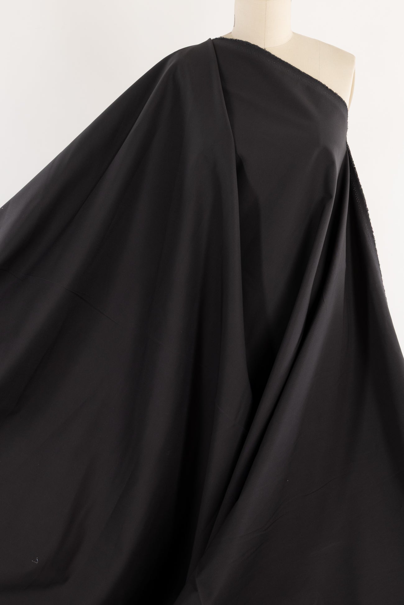 Dark Shadow Gray Cotton Stretch Woven