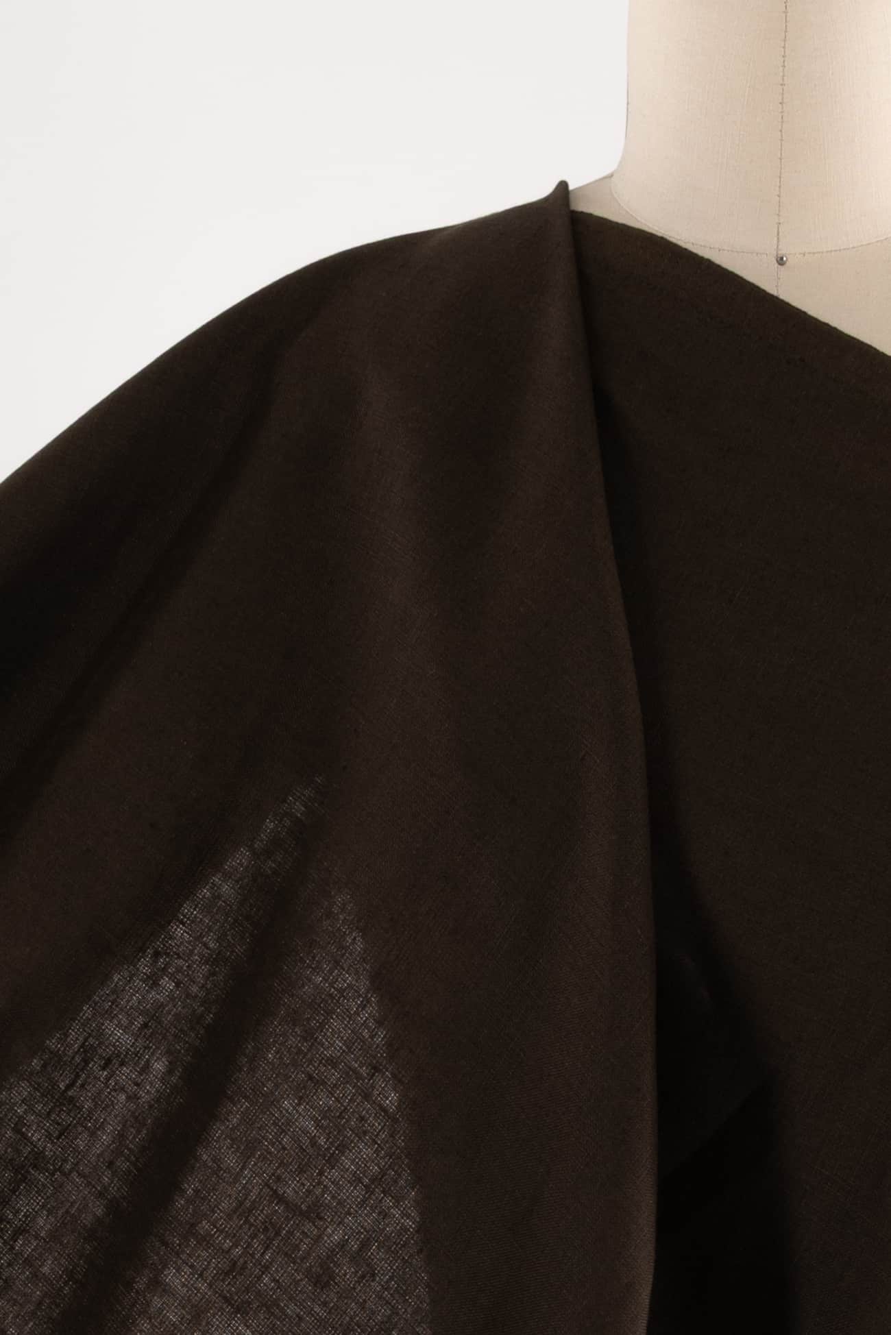 Deep Olive Drab Euro Linen Woven