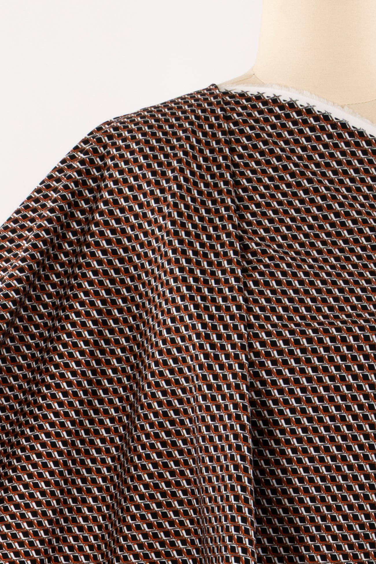 Ditzy Diamonds Italian Stretch Cotton Woven