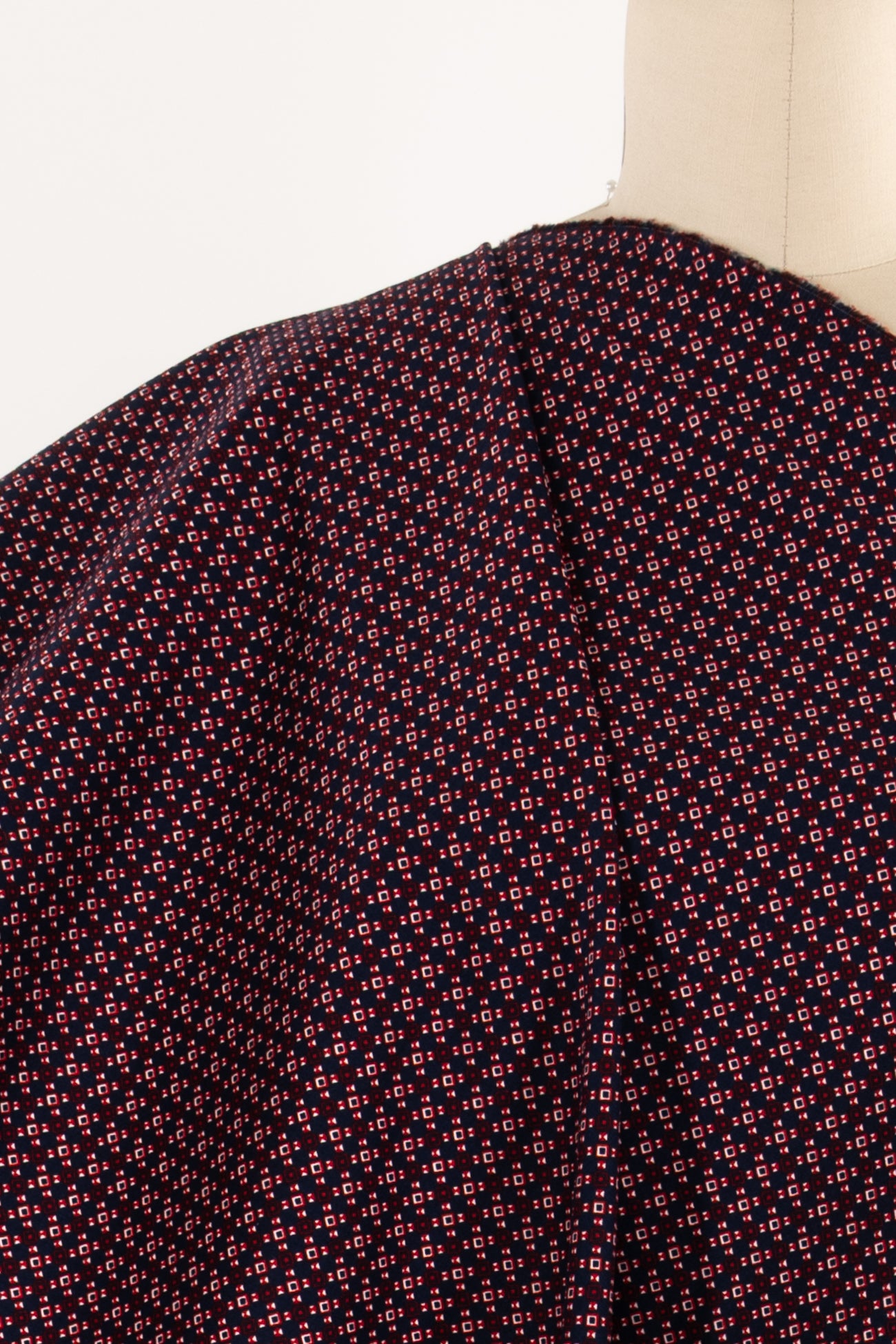 Ditzy Geometry Italian Stretch Cotton Woven