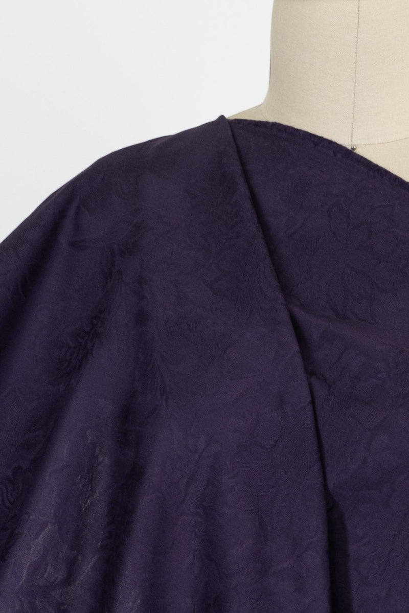 Diva Purple Japanese Cotton Jacquard Woven - Marcy Tilton Fabrics