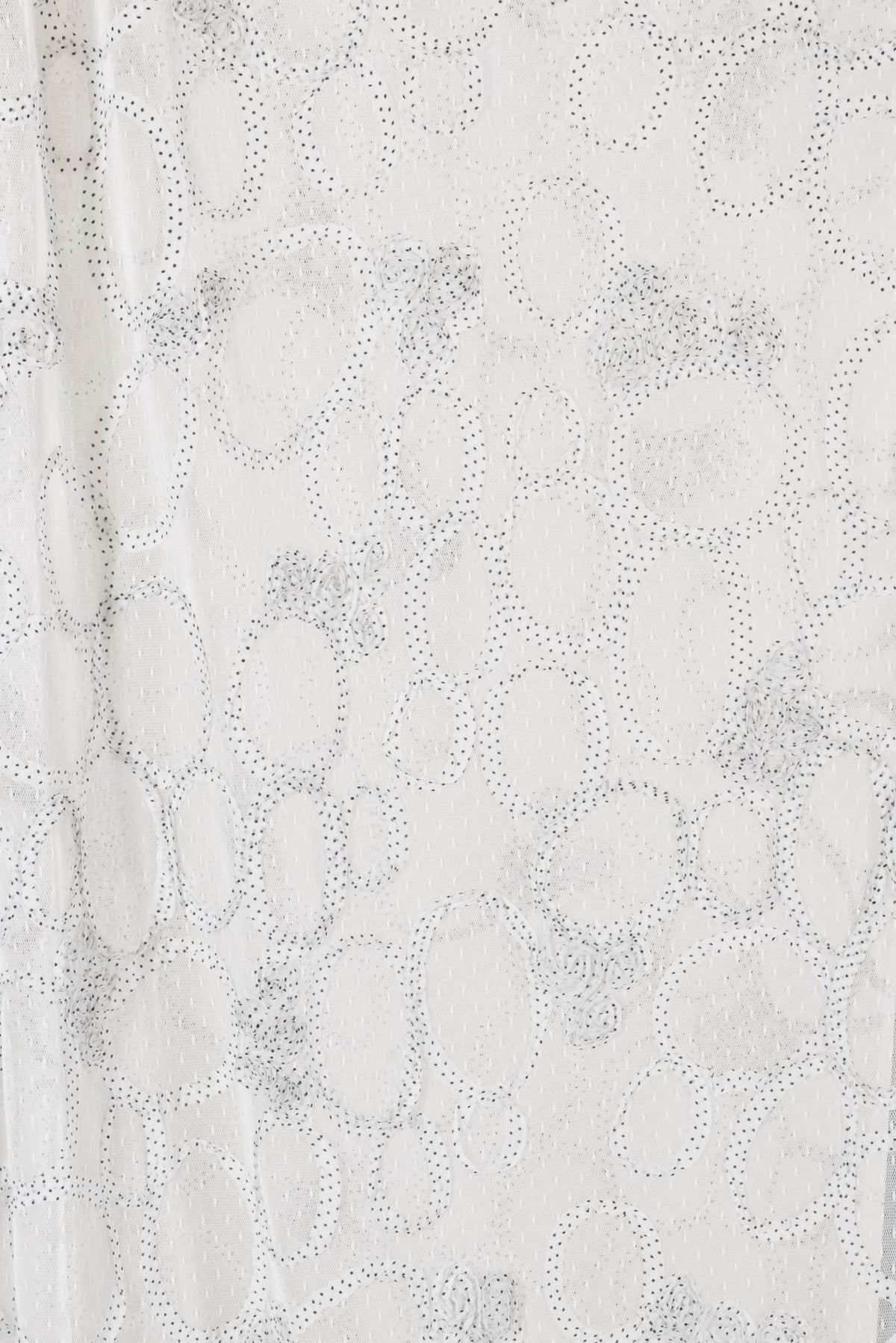 Dotty Swirl Embroidered Mesh