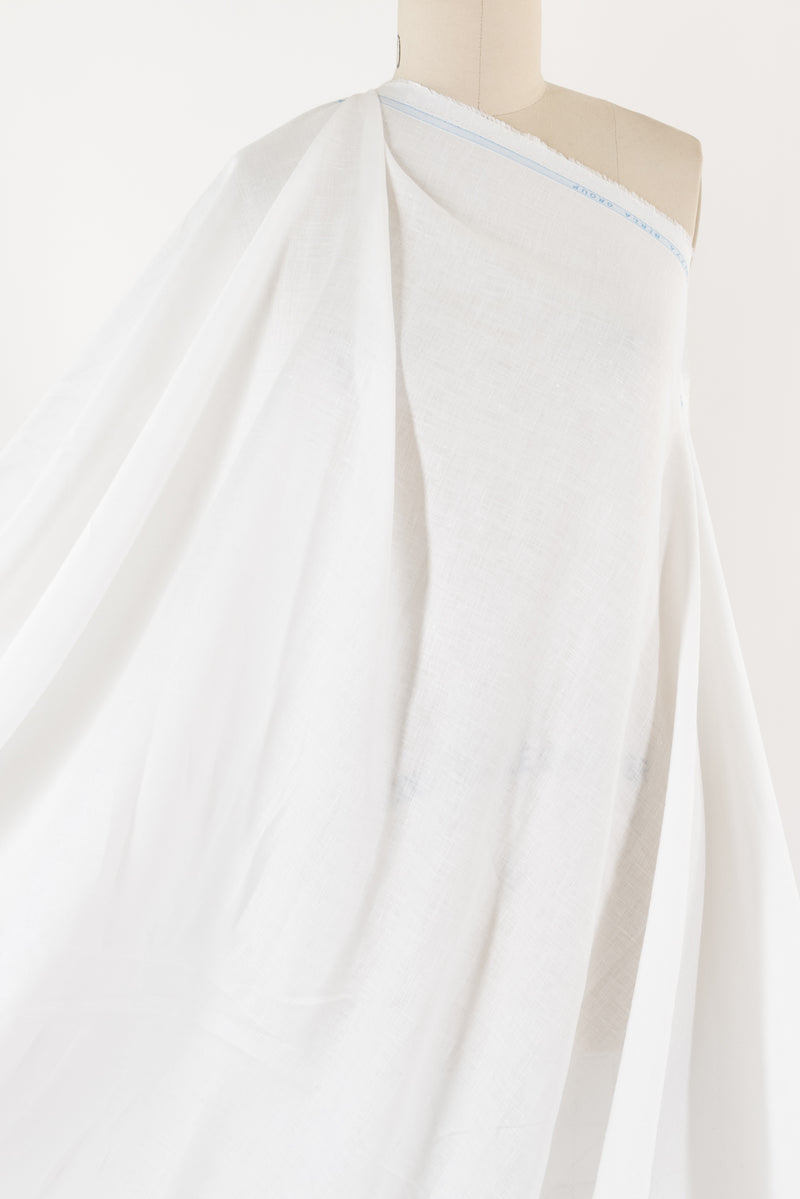 Drift White Hanky Linen Woven