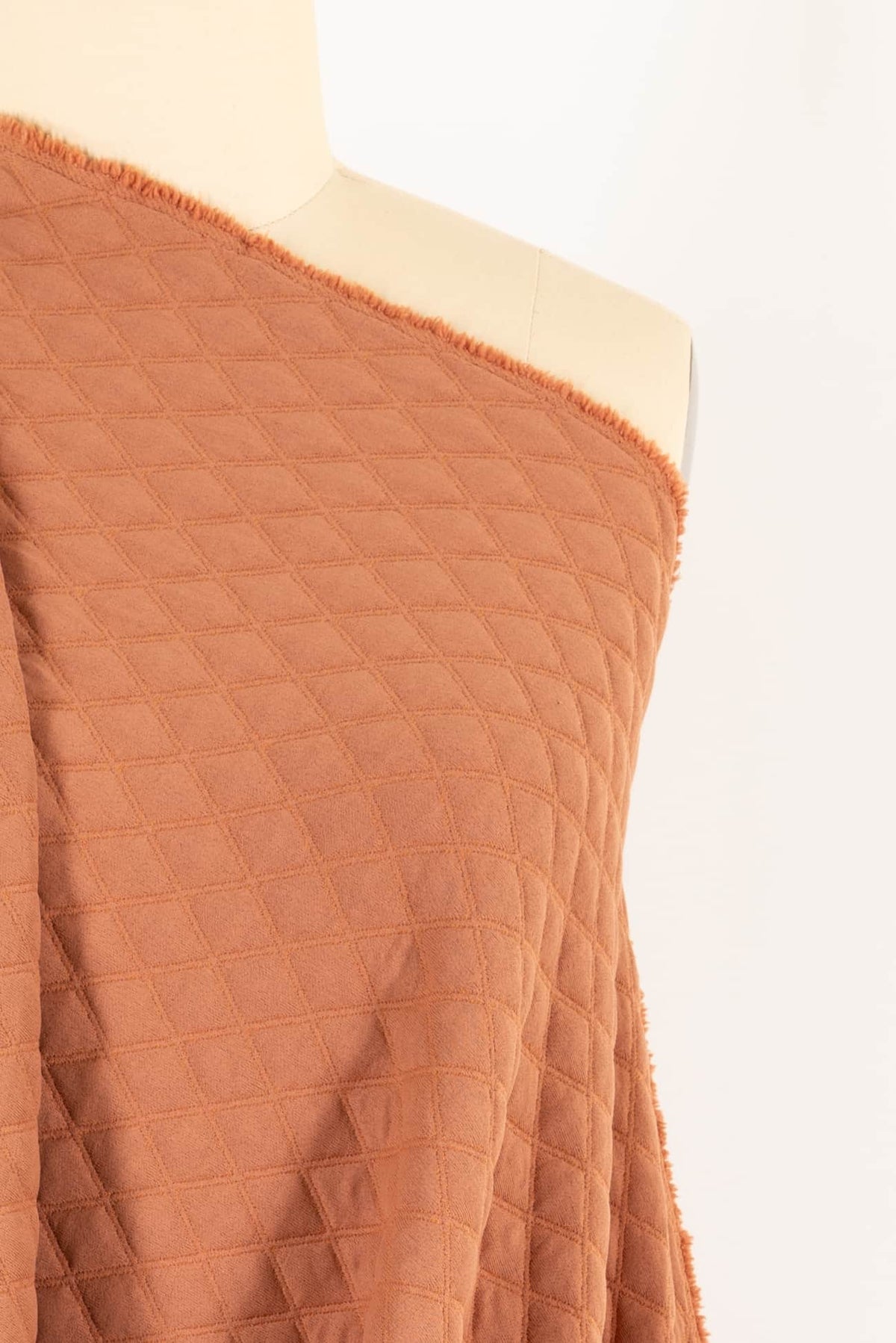 Dusty Apricot Quilted Knit