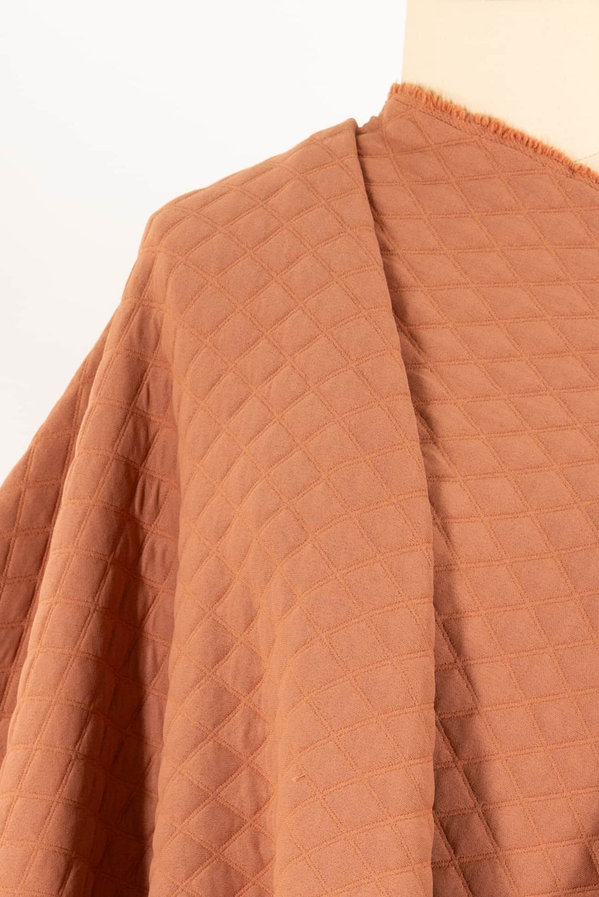 Dusty Apricot Quilted Knit