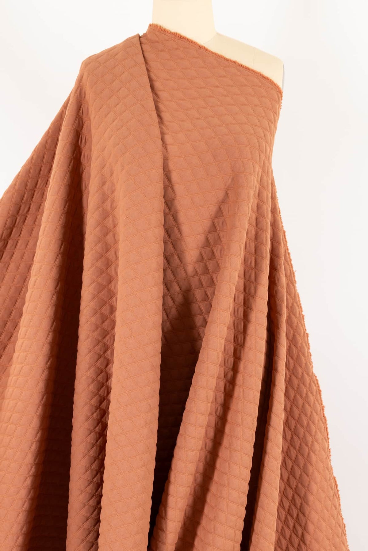 Dusty Apricot Quilted Knit