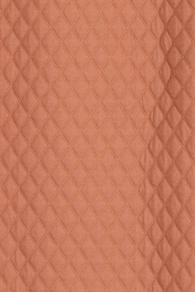 Dusty Apricot Quilted Knit