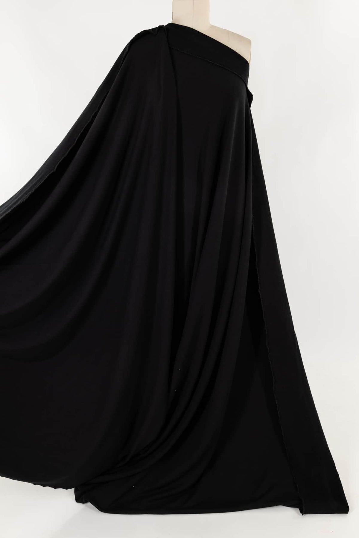 Eboniste Black Bamboo Fleece Knkt - Marcy Tilton Fabrics