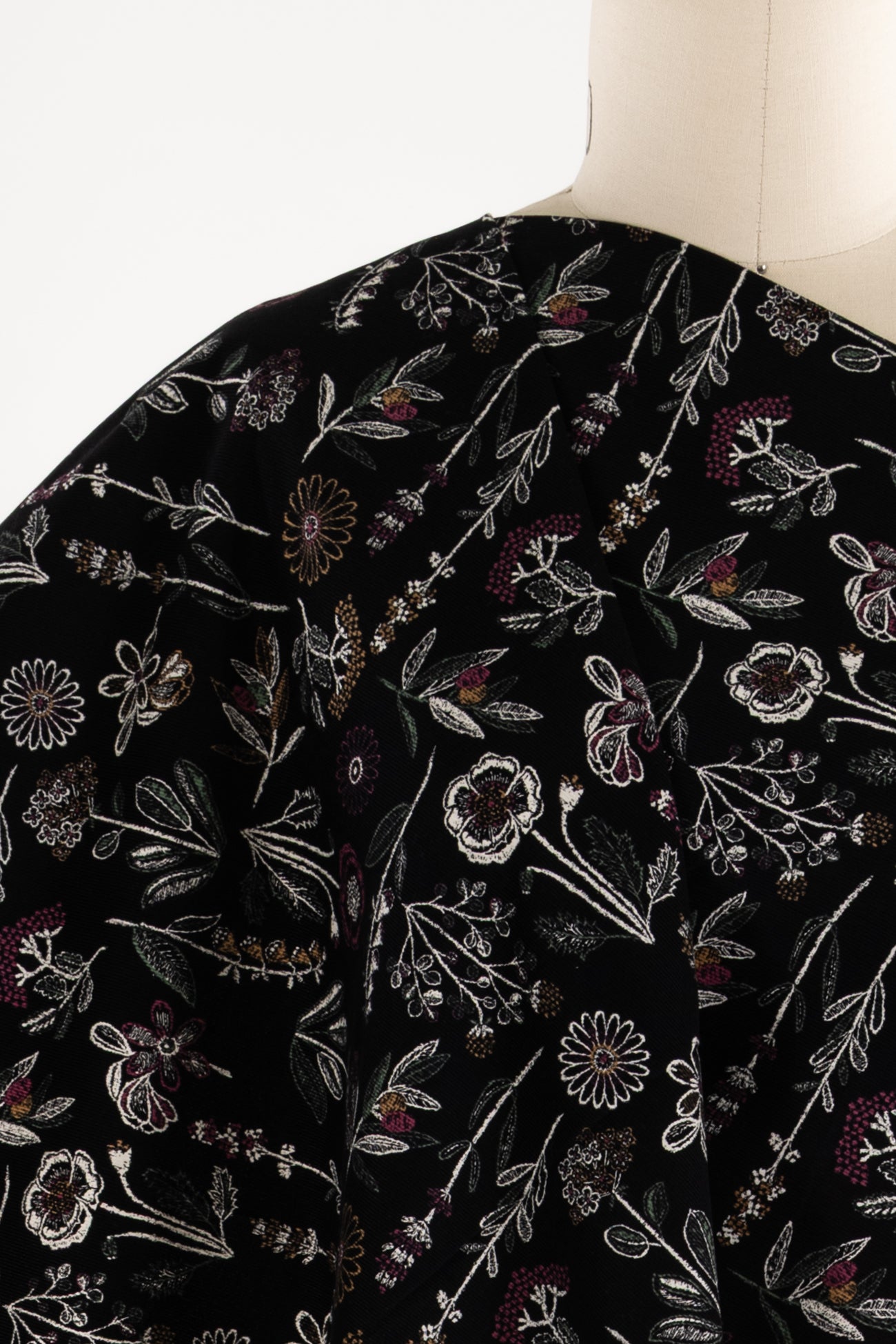 Ebony Herbarian Japanese Corduroy Woven