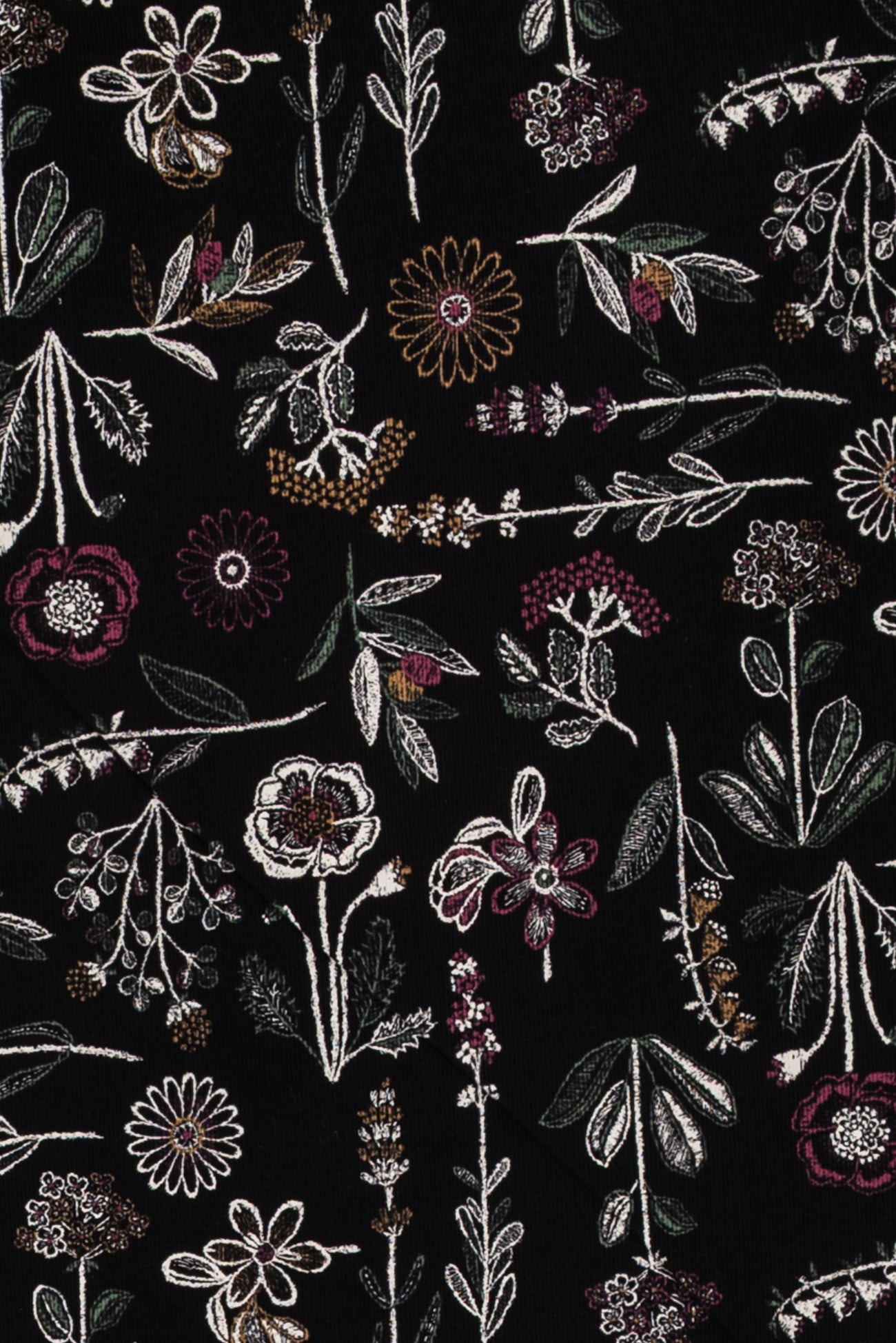 Ebony Herbarian Japanese Corduroy Woven