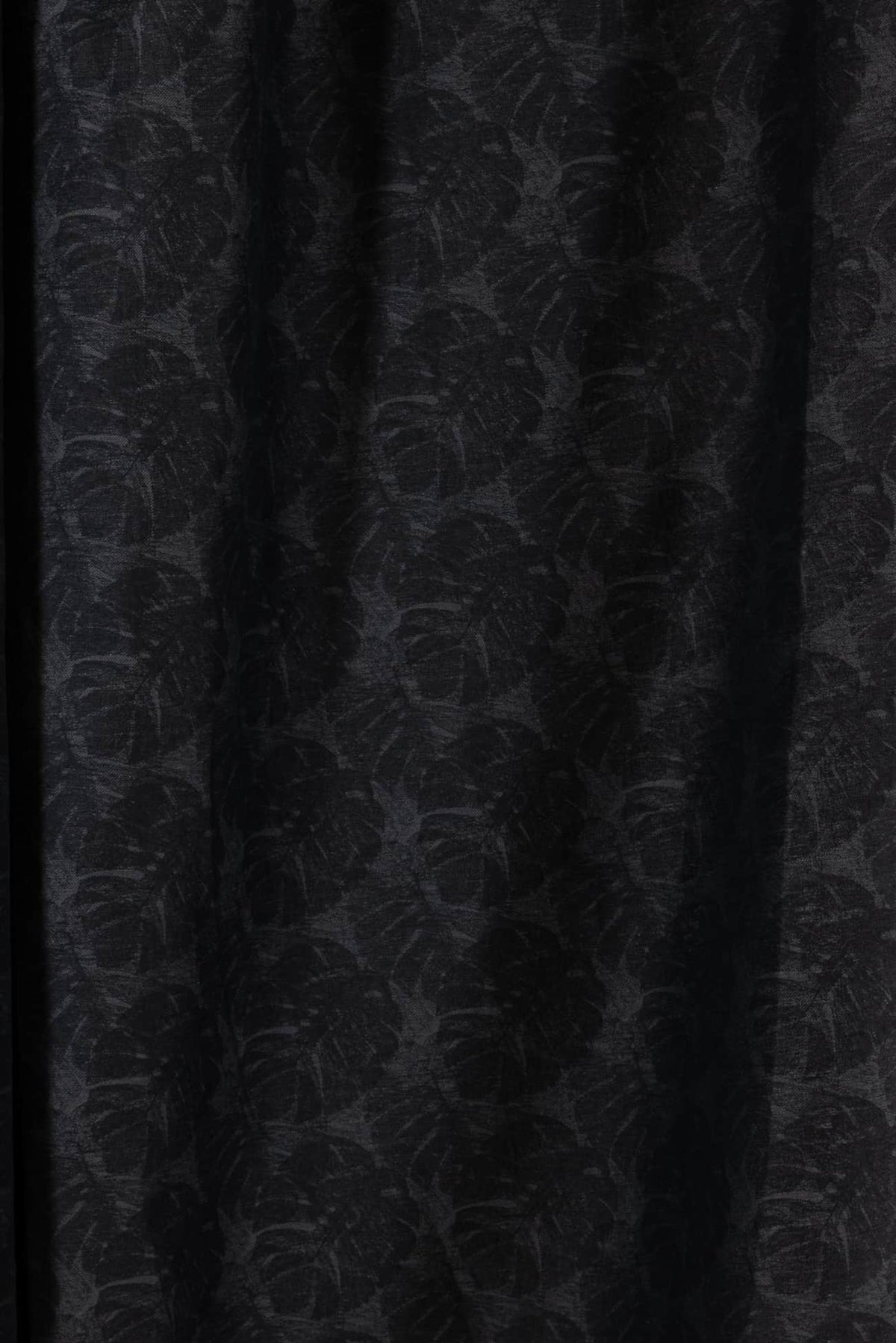 Ebony Leaf Italian Jacquard Linen Woven