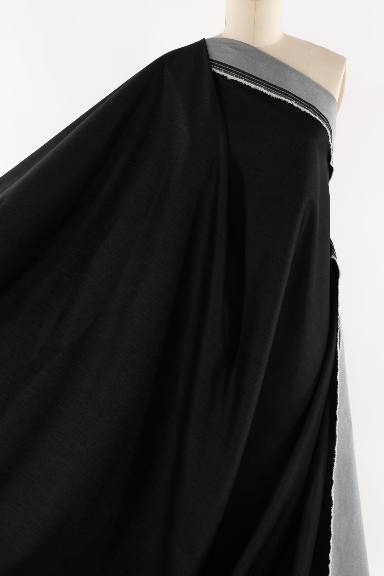 Ebony Mist Stretch Denim Woven