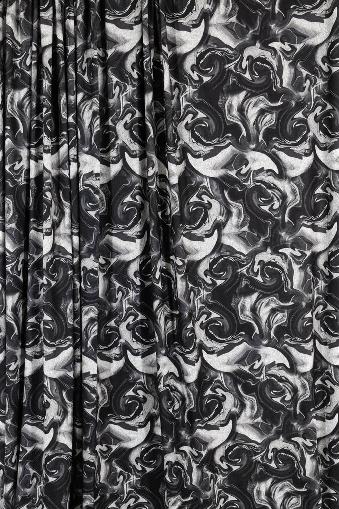 Ebony Swirl Sweater Knit - Marcy Tilton Fabrics