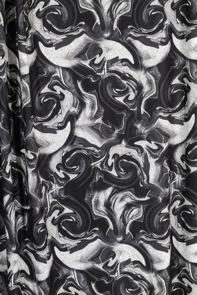 Ebony Swirl Sweater Knit - Marcy Tilton Fabrics