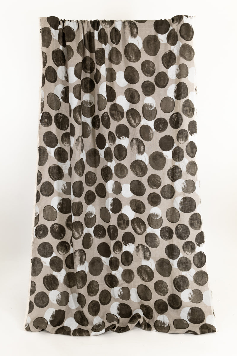 Eclipse Dots Japanese Linen Woven