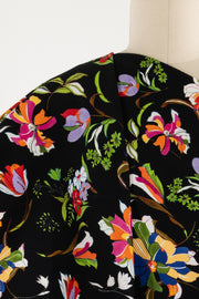 Efflorescent Italian Stretch Cotton Pique Woven