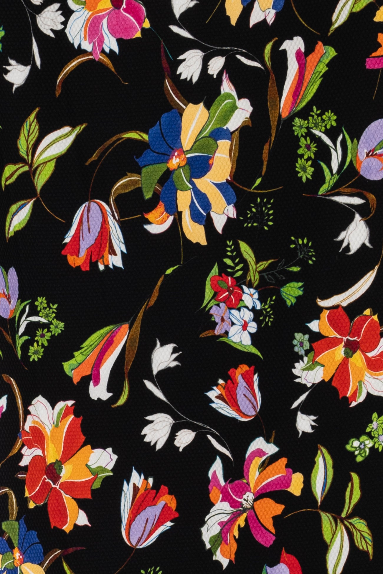 Efflorescent Italian Stretch Cotton Pique Woven