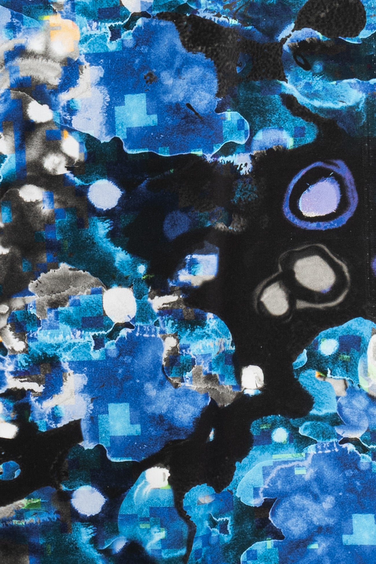 Striking Blues Italian Stretch Cotton Denim Woven