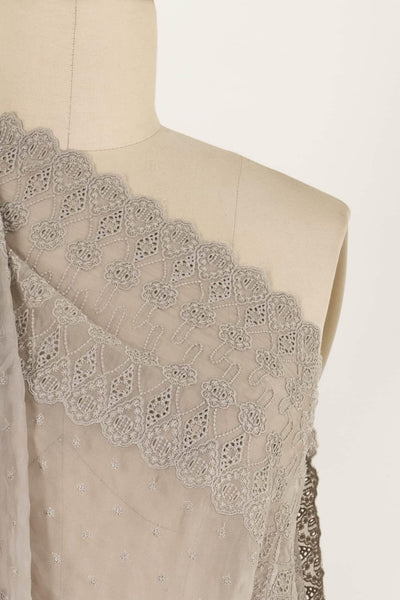 Elsa Embroidered Silk Woven - Marcy Tilton Fabrics