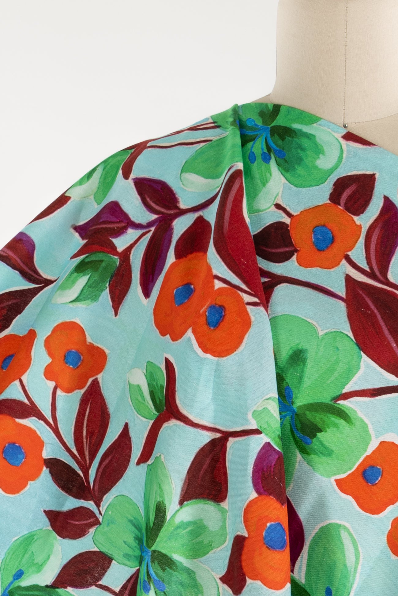 Fanciful Fleurs Italian Linen/Viscose Woven - ENDCUT