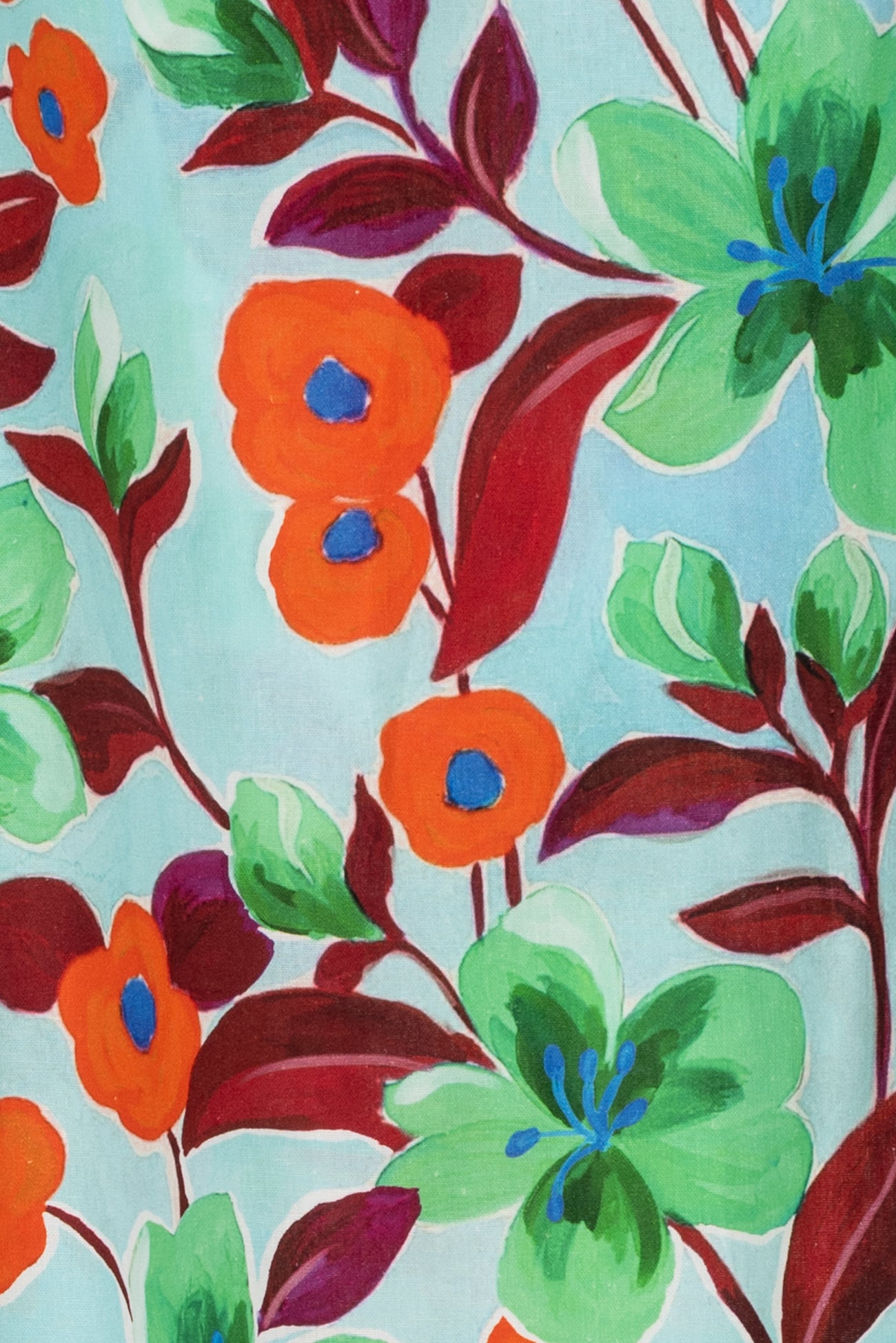 Fanciful Fleurs Italian Linen/Viscose Woven - ENDCUT